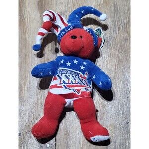 Super Bowl XXXVI Limited Edition Team Beans Bear 2/ 2/ 2002